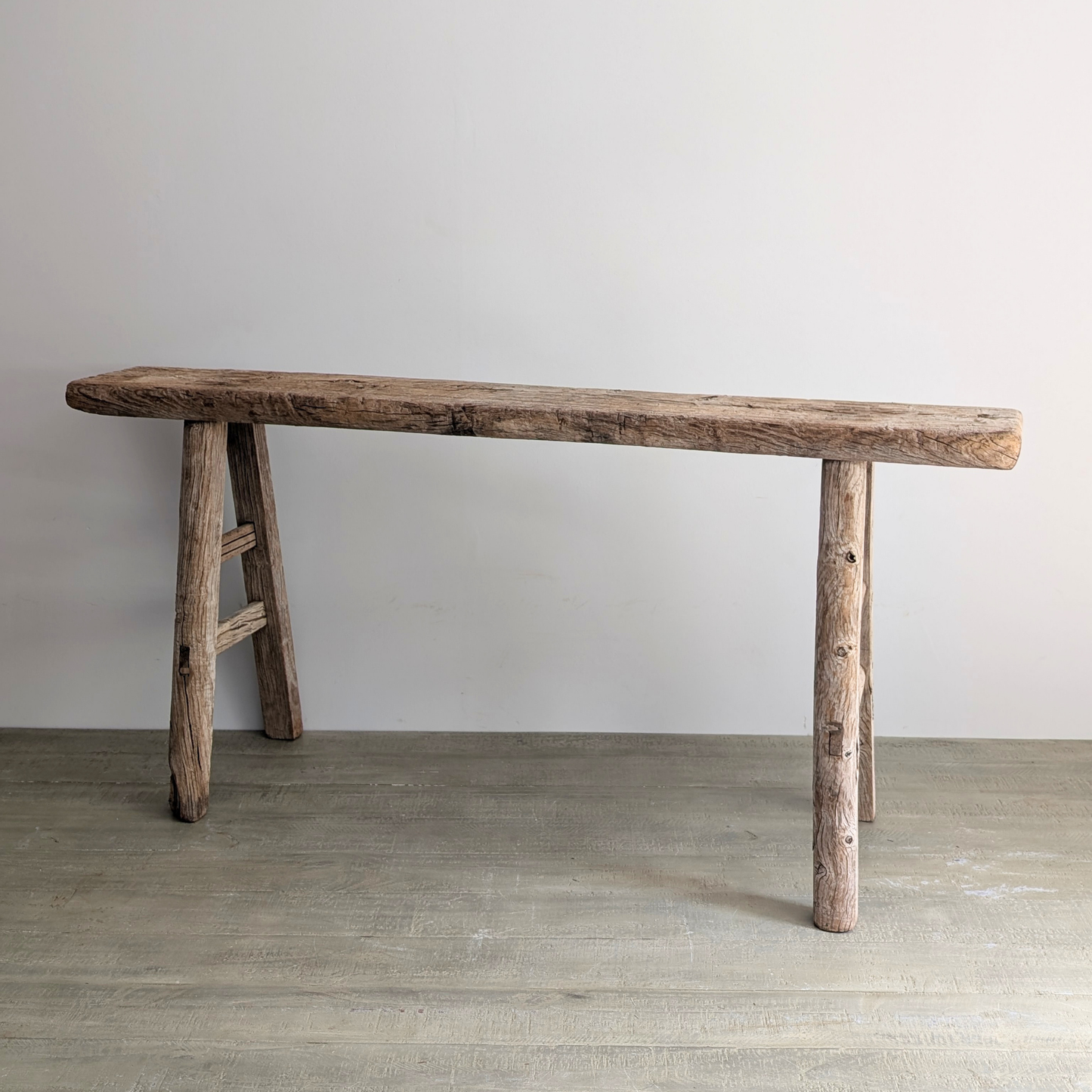 Reclaimed Elm Pig Bench 1