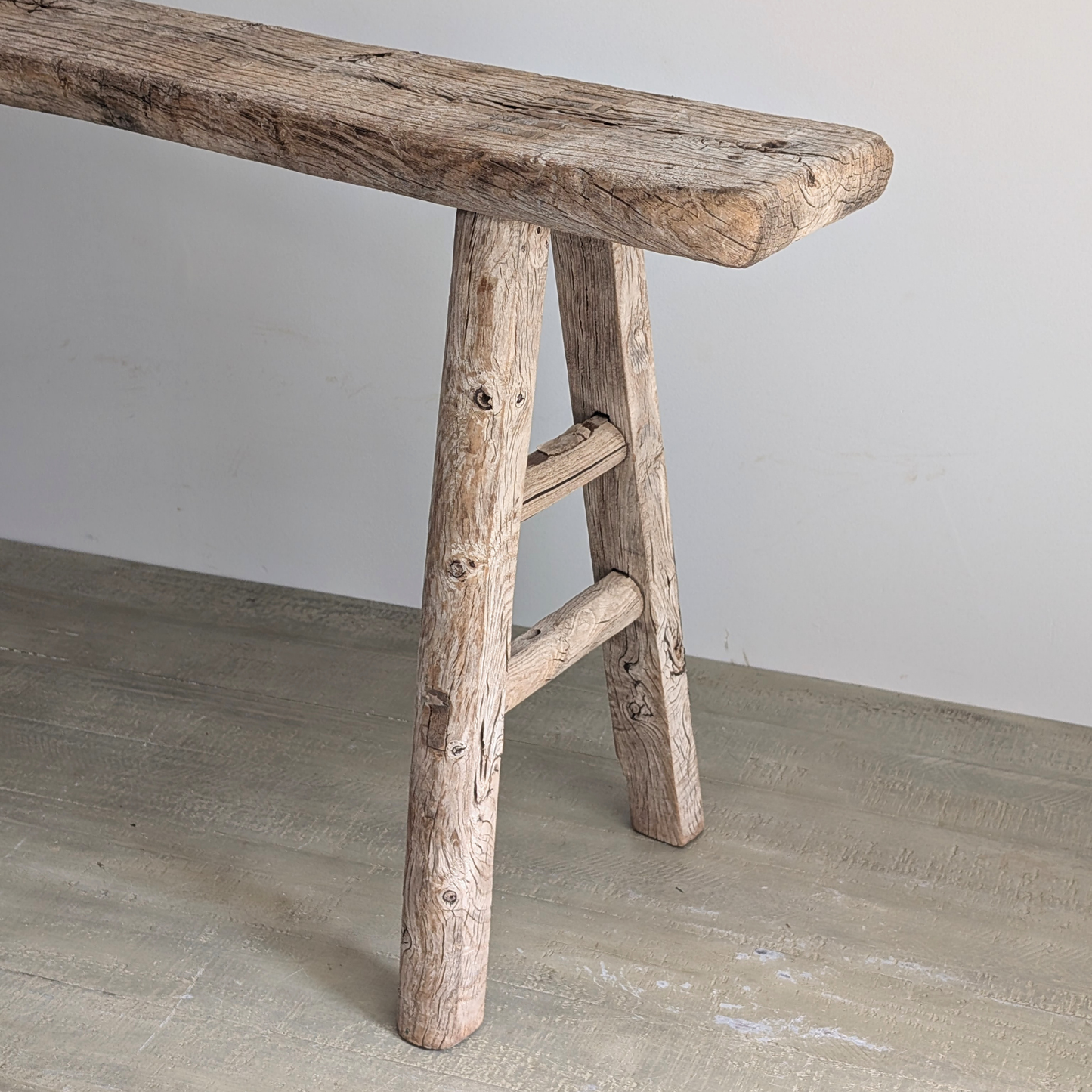 Reclaimed Elm Pig Bench 1