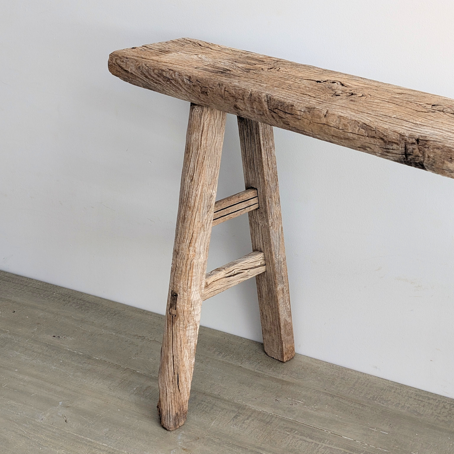 Reclaimed Elm Pig Bench 1
