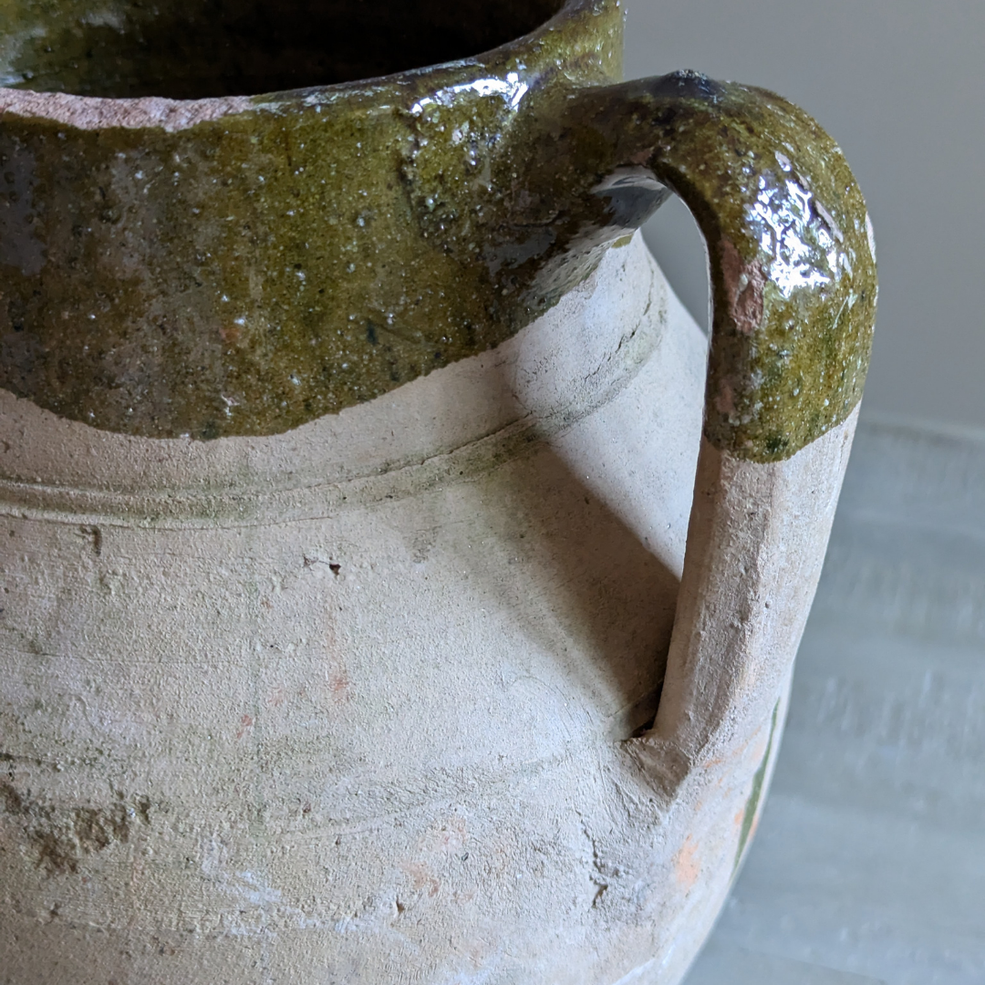 Medium Handled Green Turkish Pot