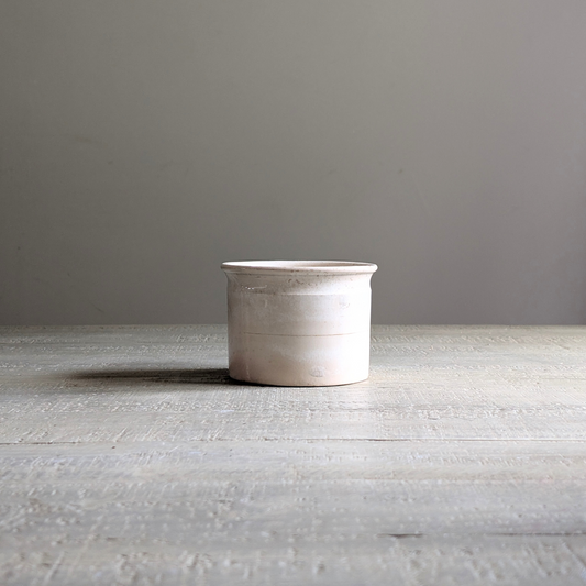 Medium Cream Mottled Pot