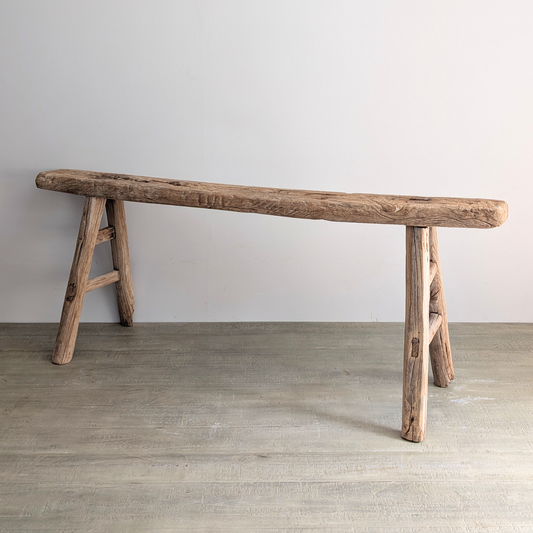 Reclaimed Elm Pig Bench 2