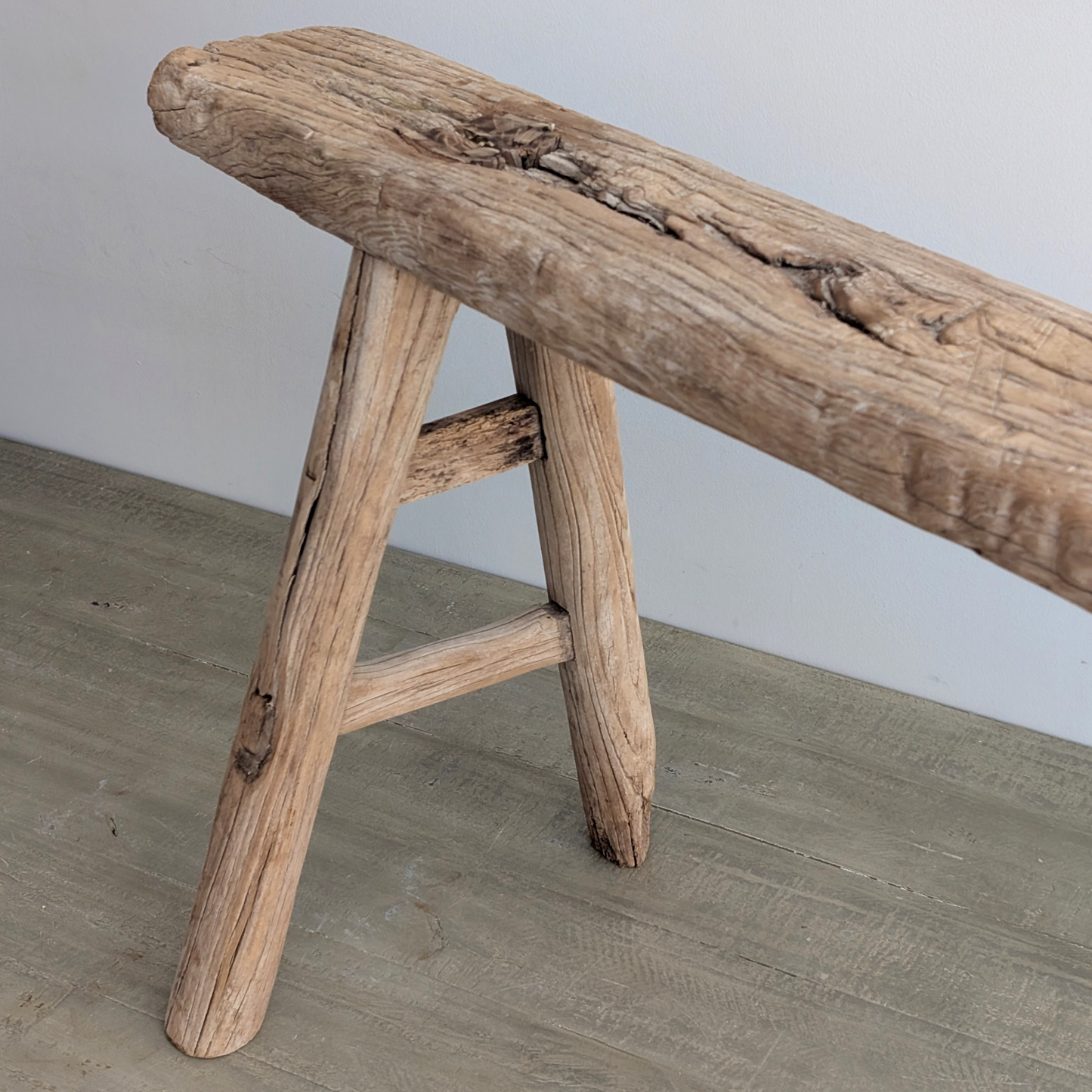 Reclaimed Elm Pig Bench 2