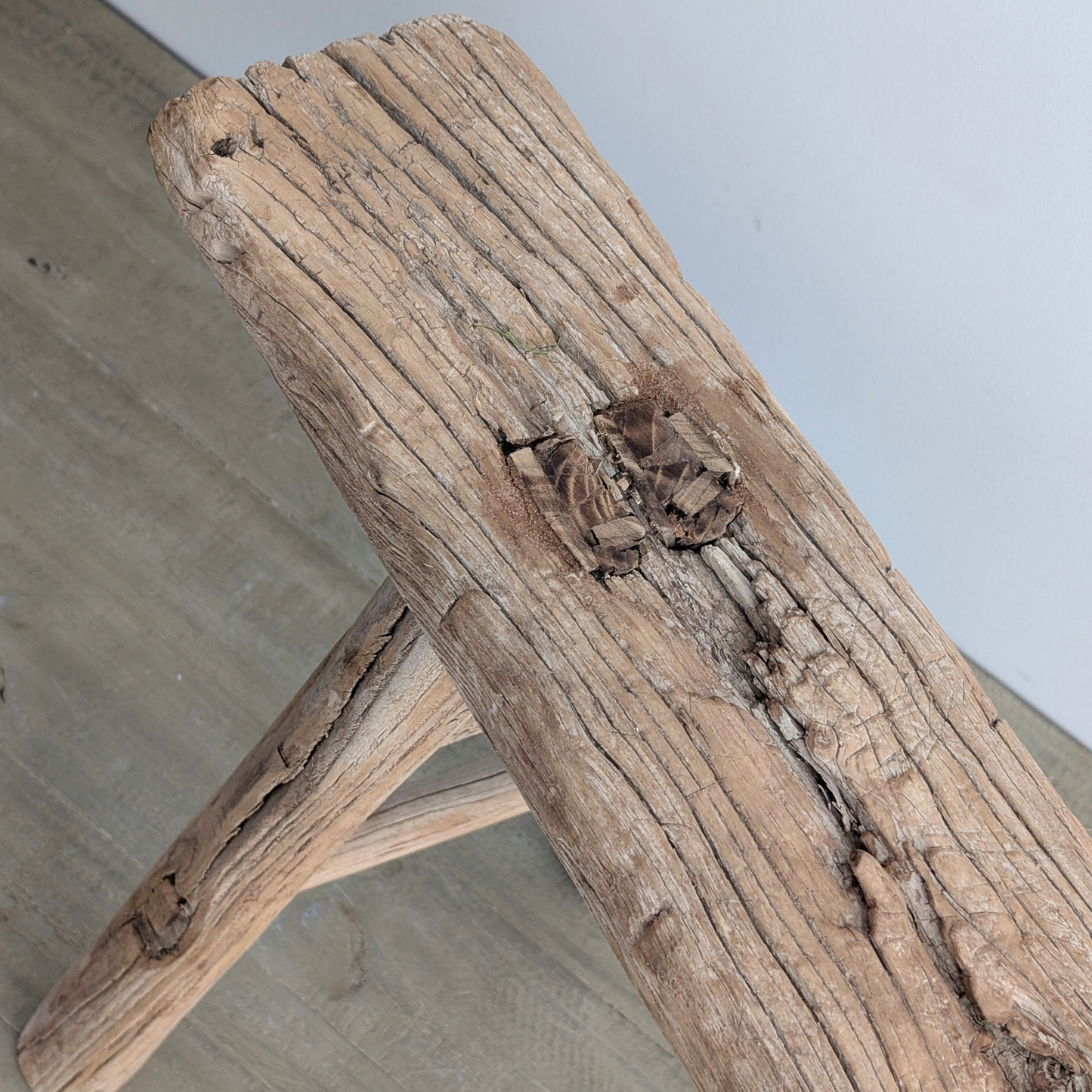 Reclaimed Elm Pig Bench 2