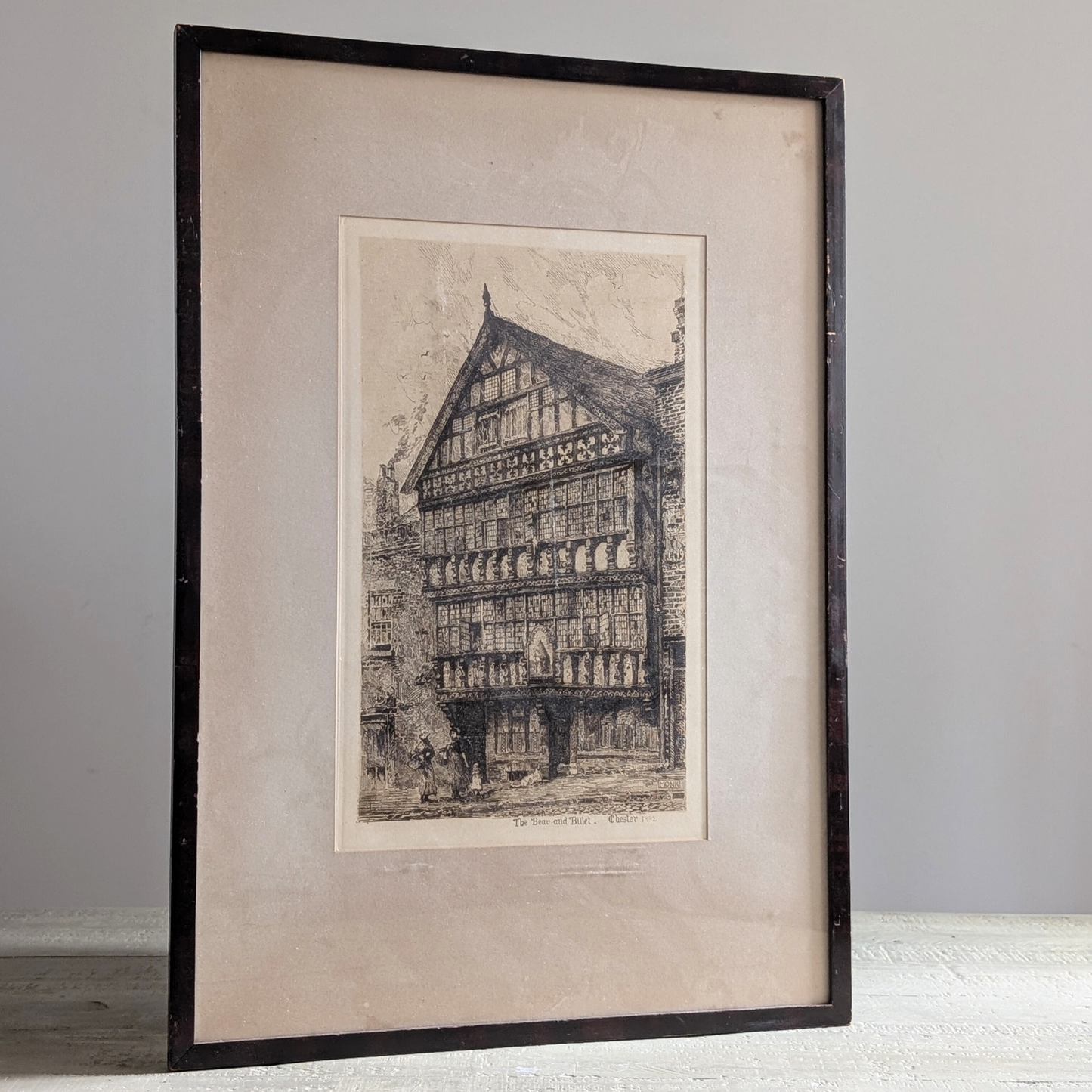 Framed Charcoal Chester Drawing 1