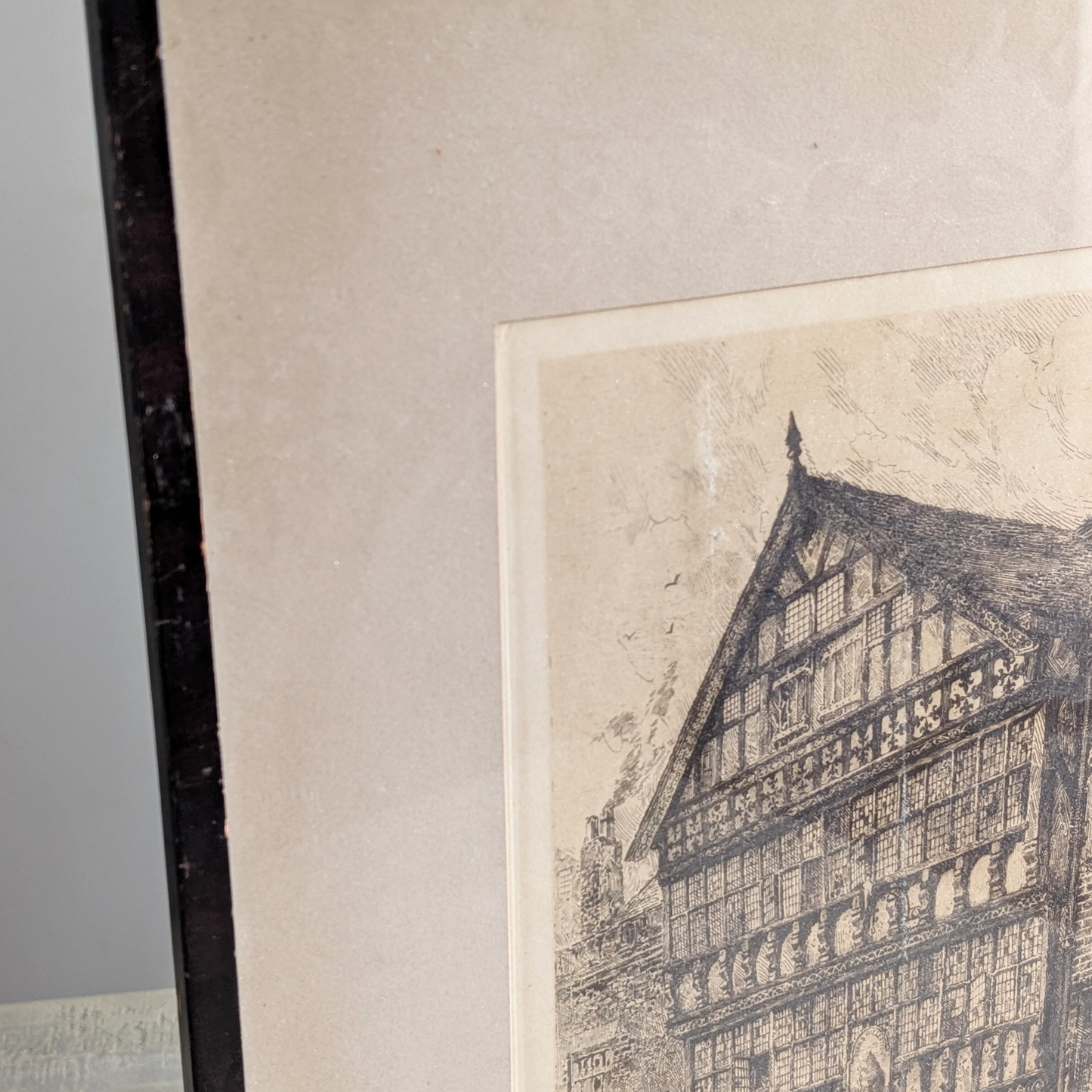 Framed Charcoal Chester Drawing 1