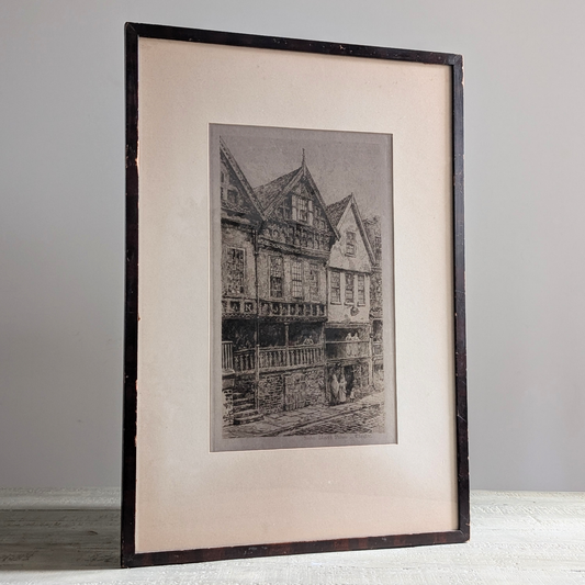 Framed Charcoal Chester Drawing 2