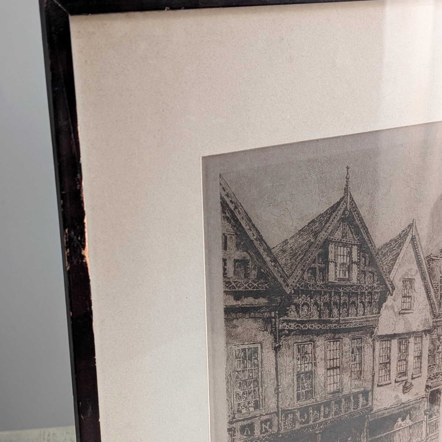 Framed Charcoal Chester Drawing 2