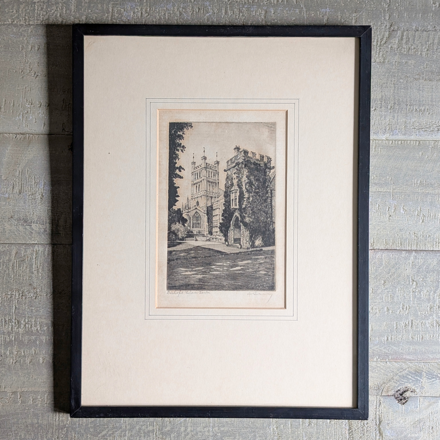 Bishop's Palace Etching Artwork
