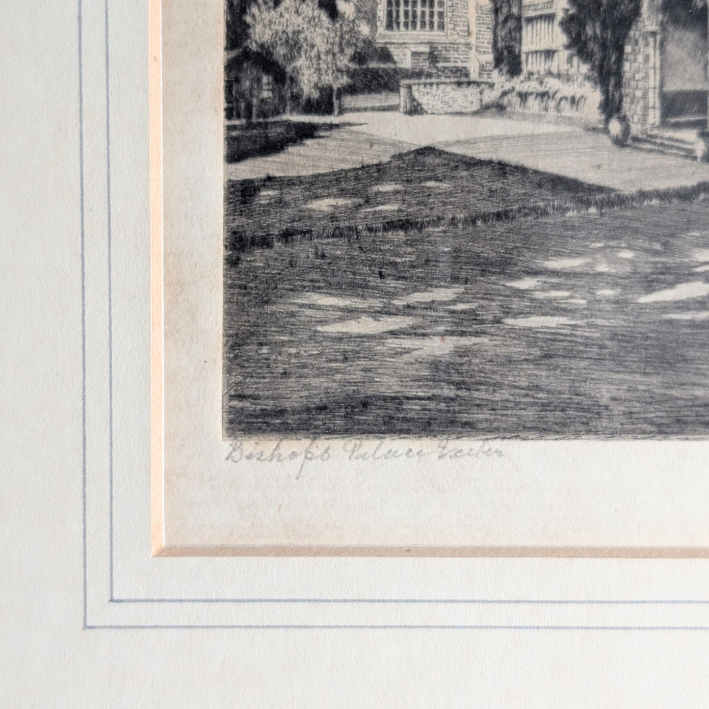 Bishop's Palace Etching Artwork