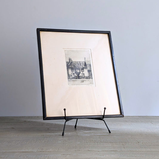 Farm Inn Etching Artwork