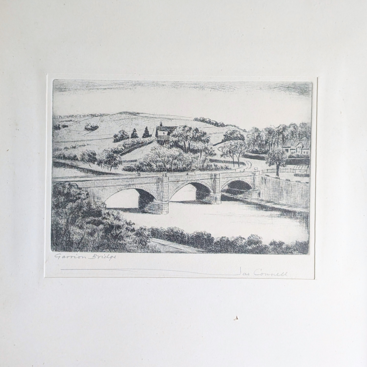 Garrion Bridge Etching Artwork