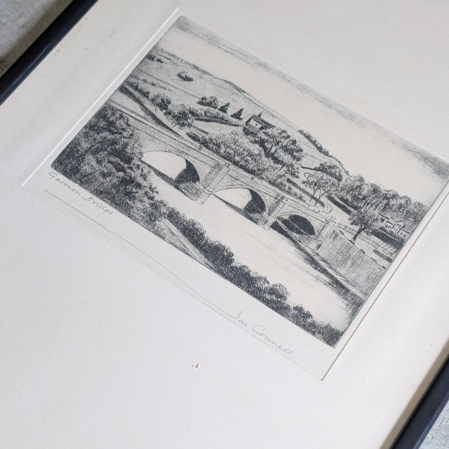 Garrion Bridge Etching Artwork