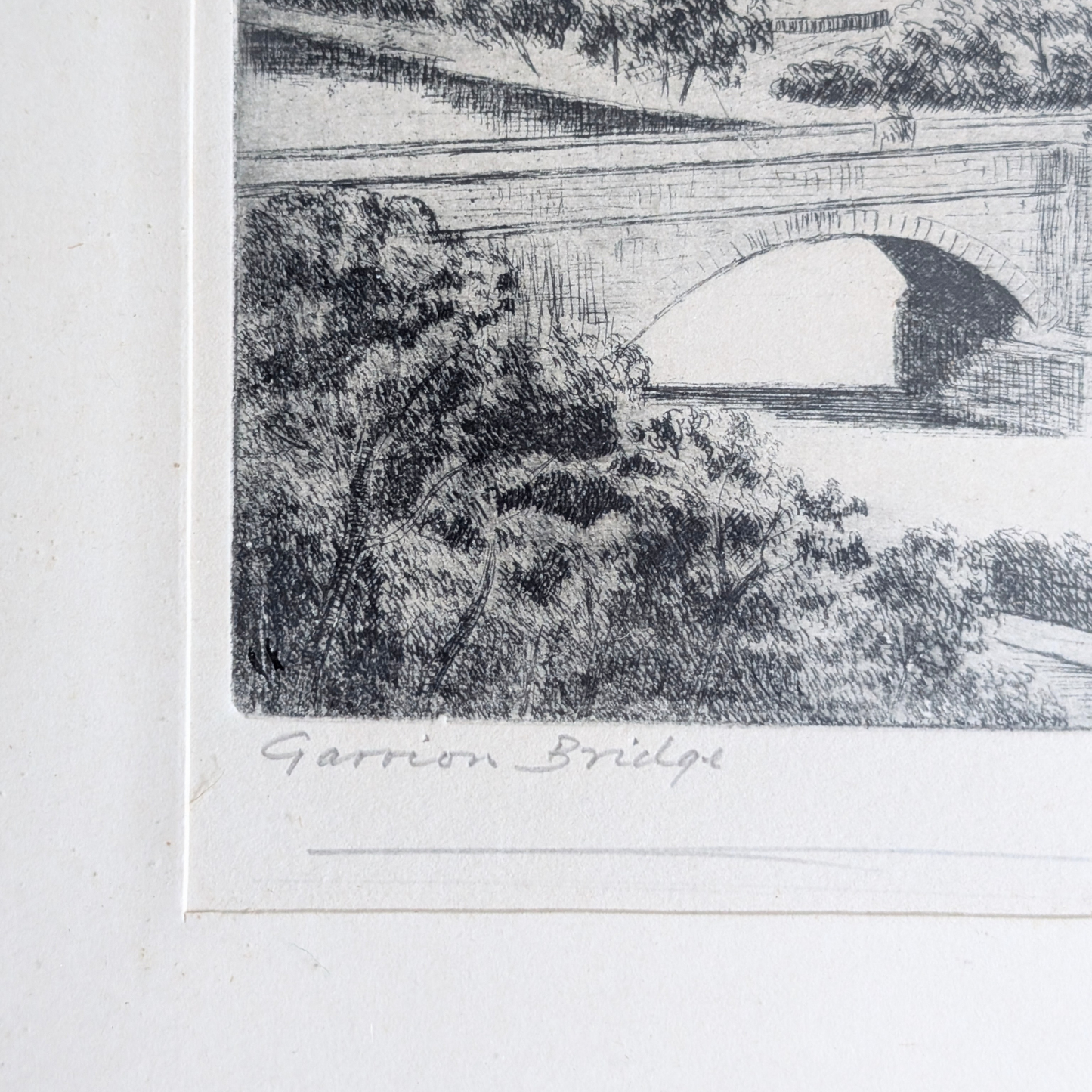 Garrion Bridge Etching Artwork