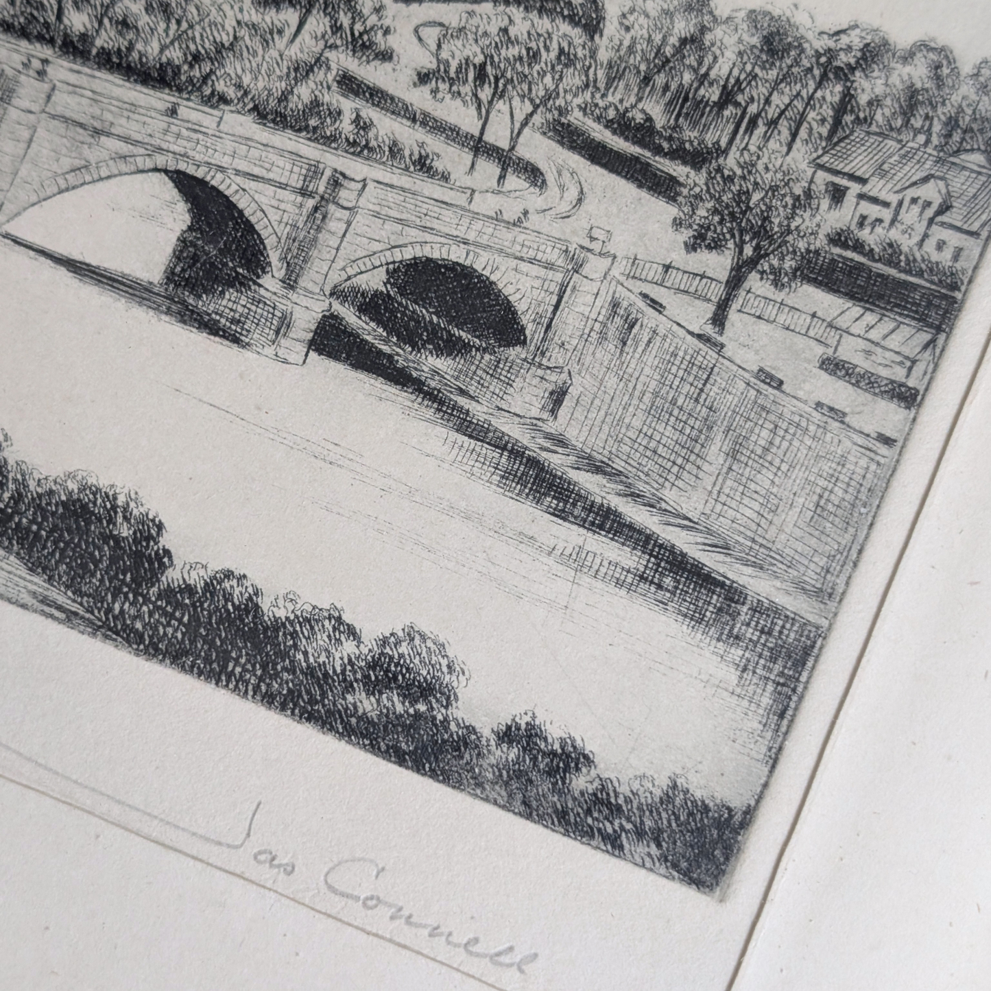 Garrion Bridge Etching Artwork