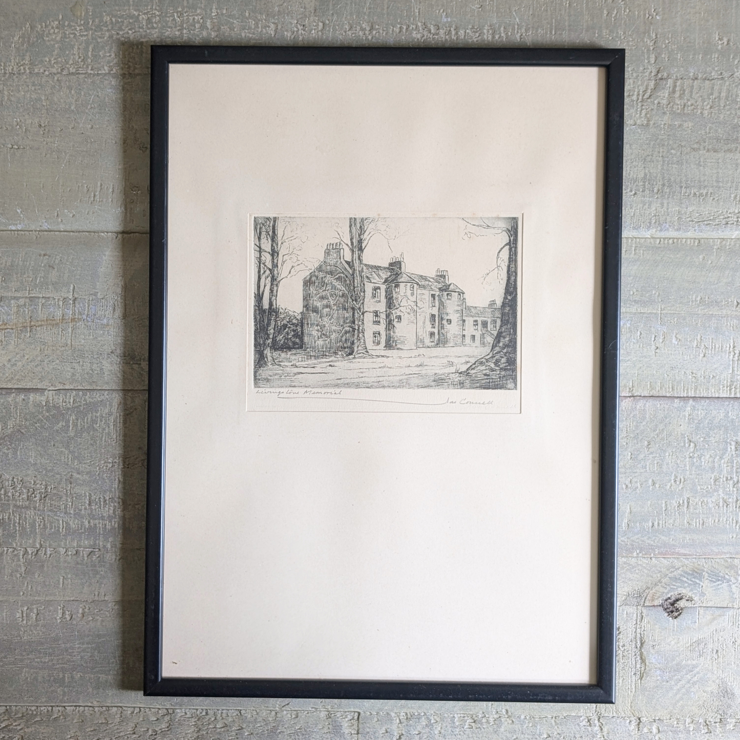 Livingstone Memorial Etching Artwork