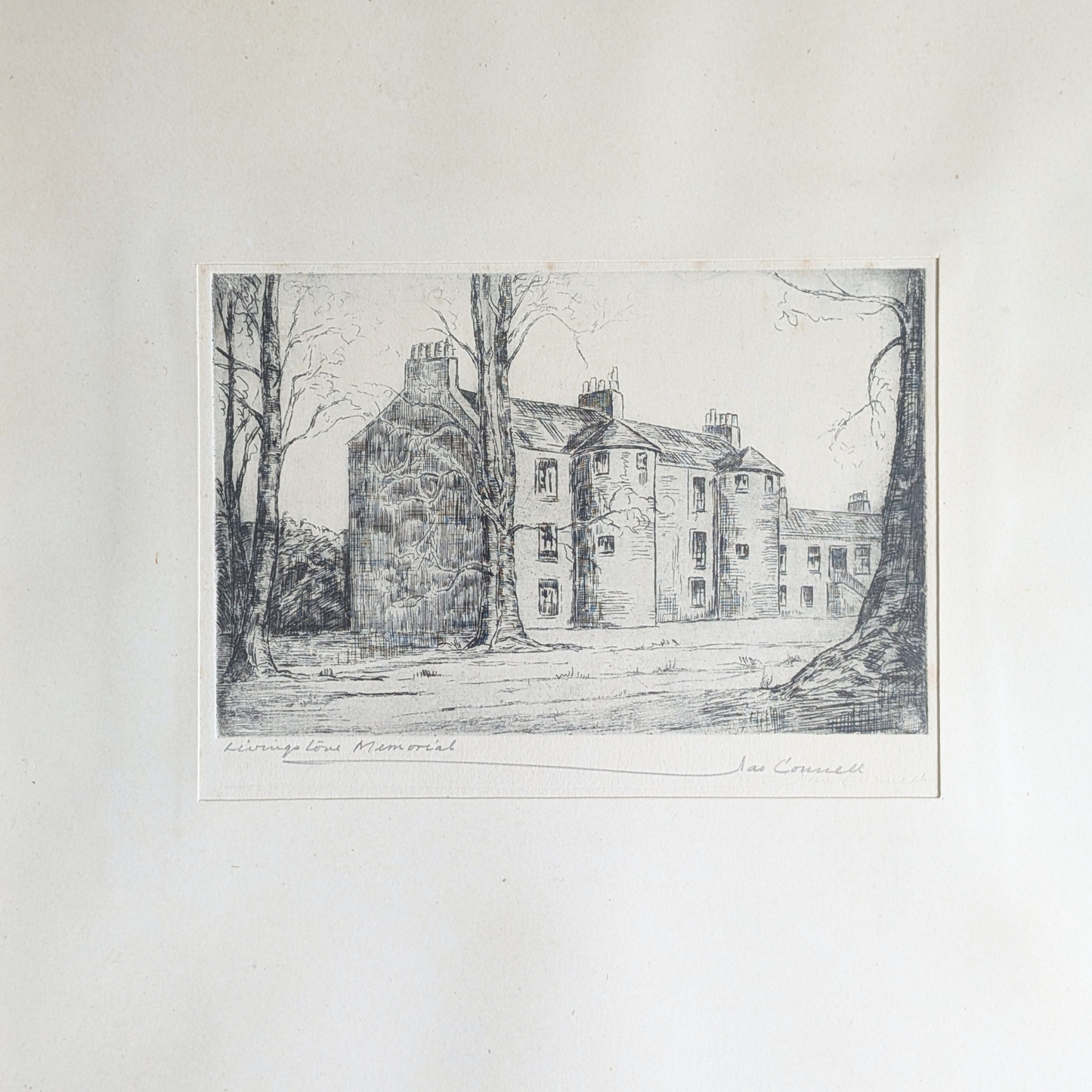 Livingstone Memorial Etching Artwork