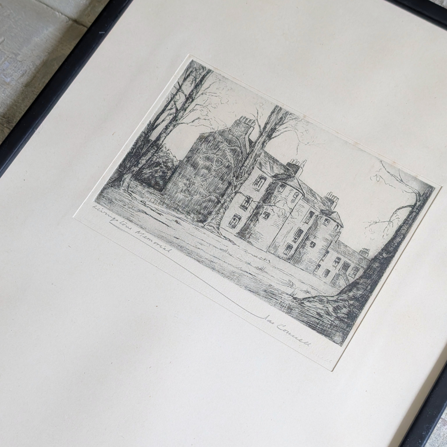 Livingstone Memorial Etching Artwork