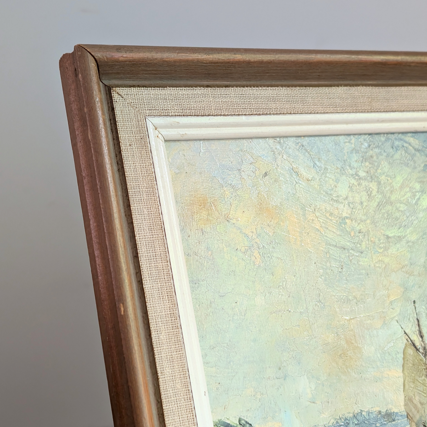Windmill on River Oil Artwork