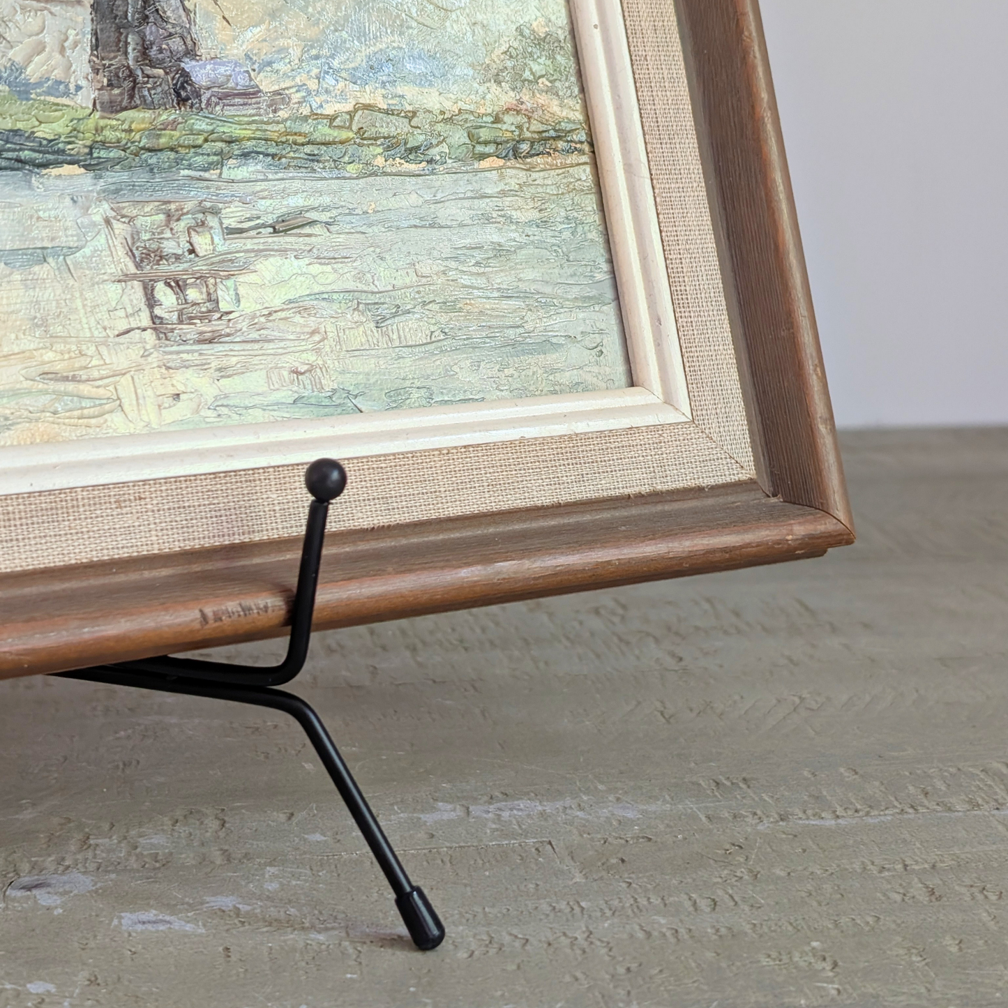 Windmill on River Oil Artwork