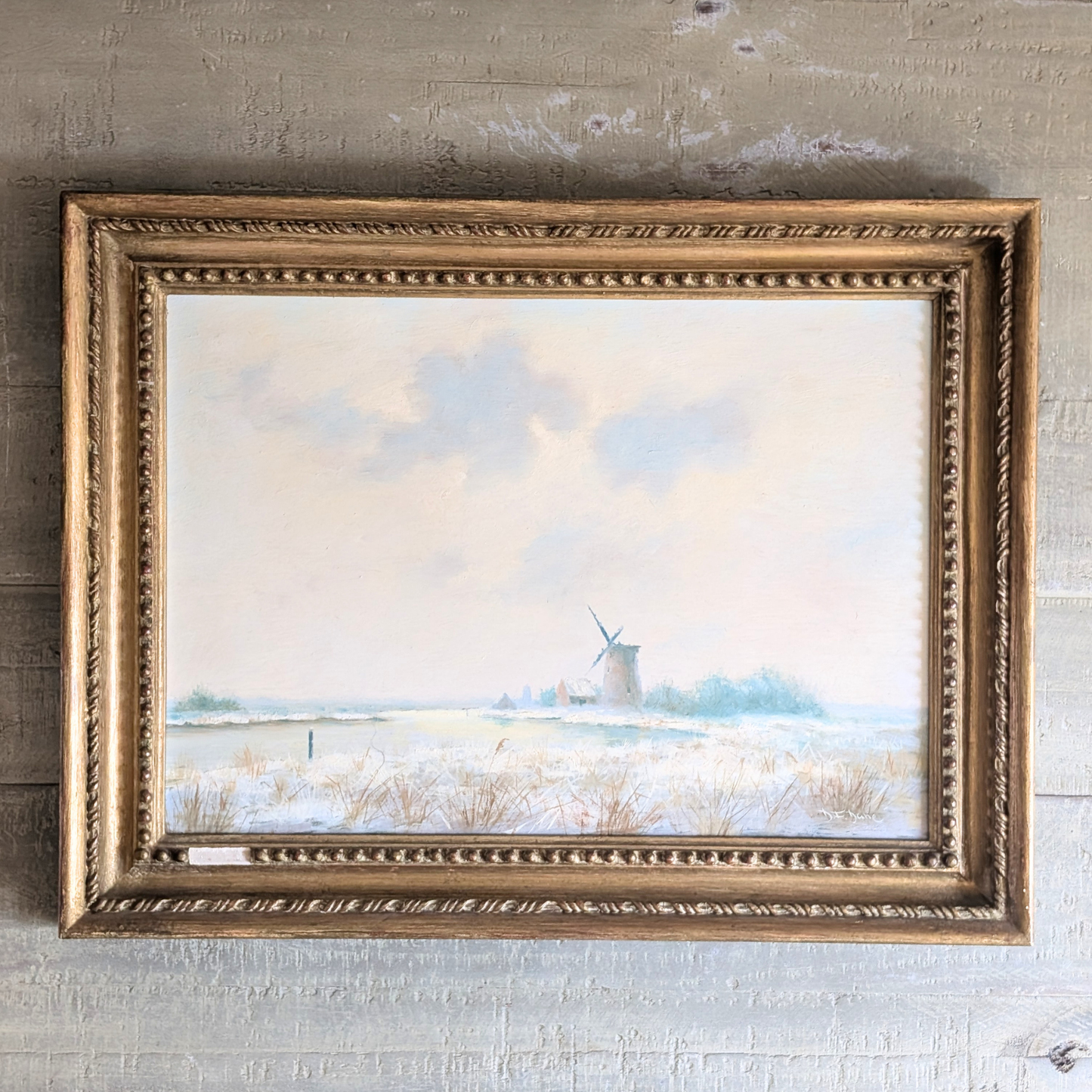 Gold Windmill Artwork