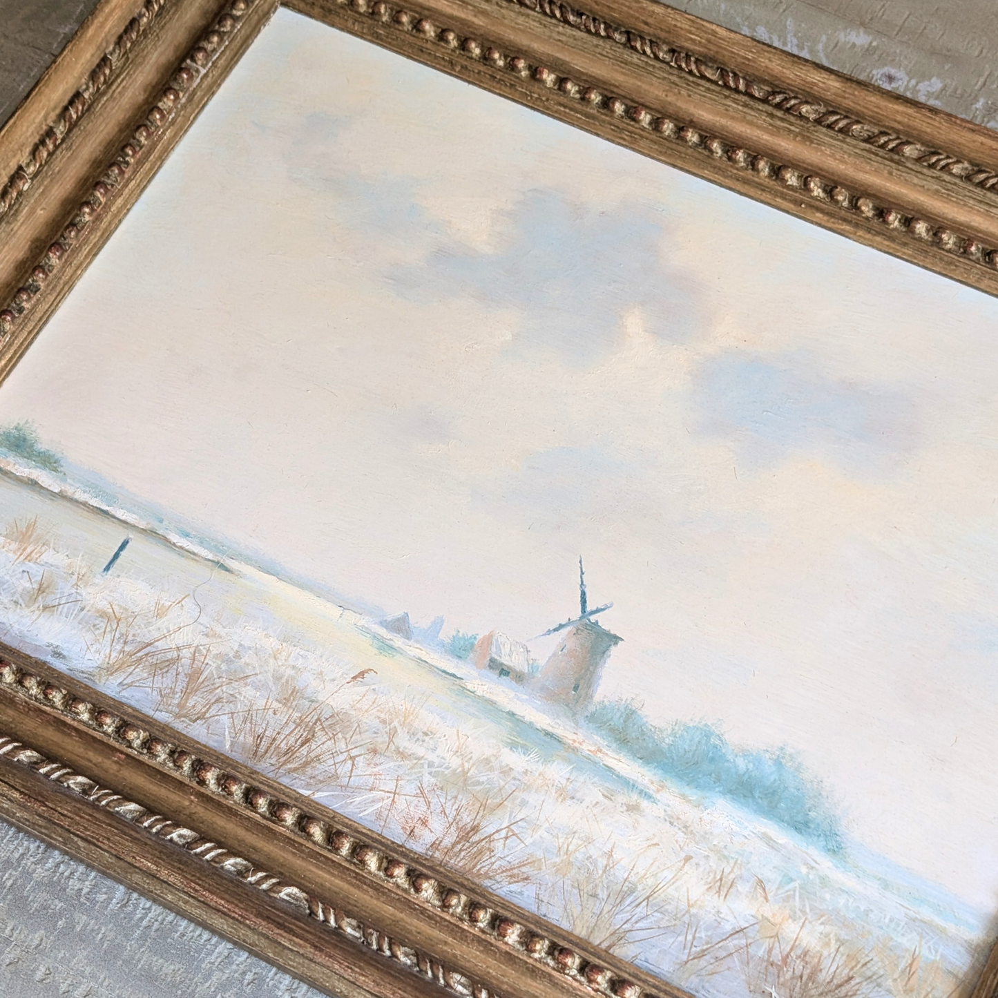 Gold Windmill Artwork