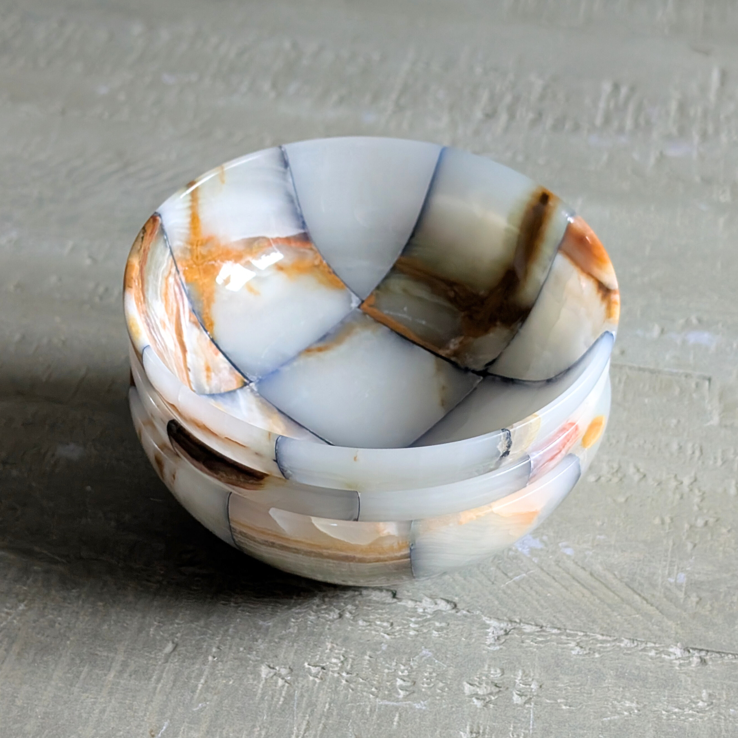 Checkerboard Trinket Dish (individual)
