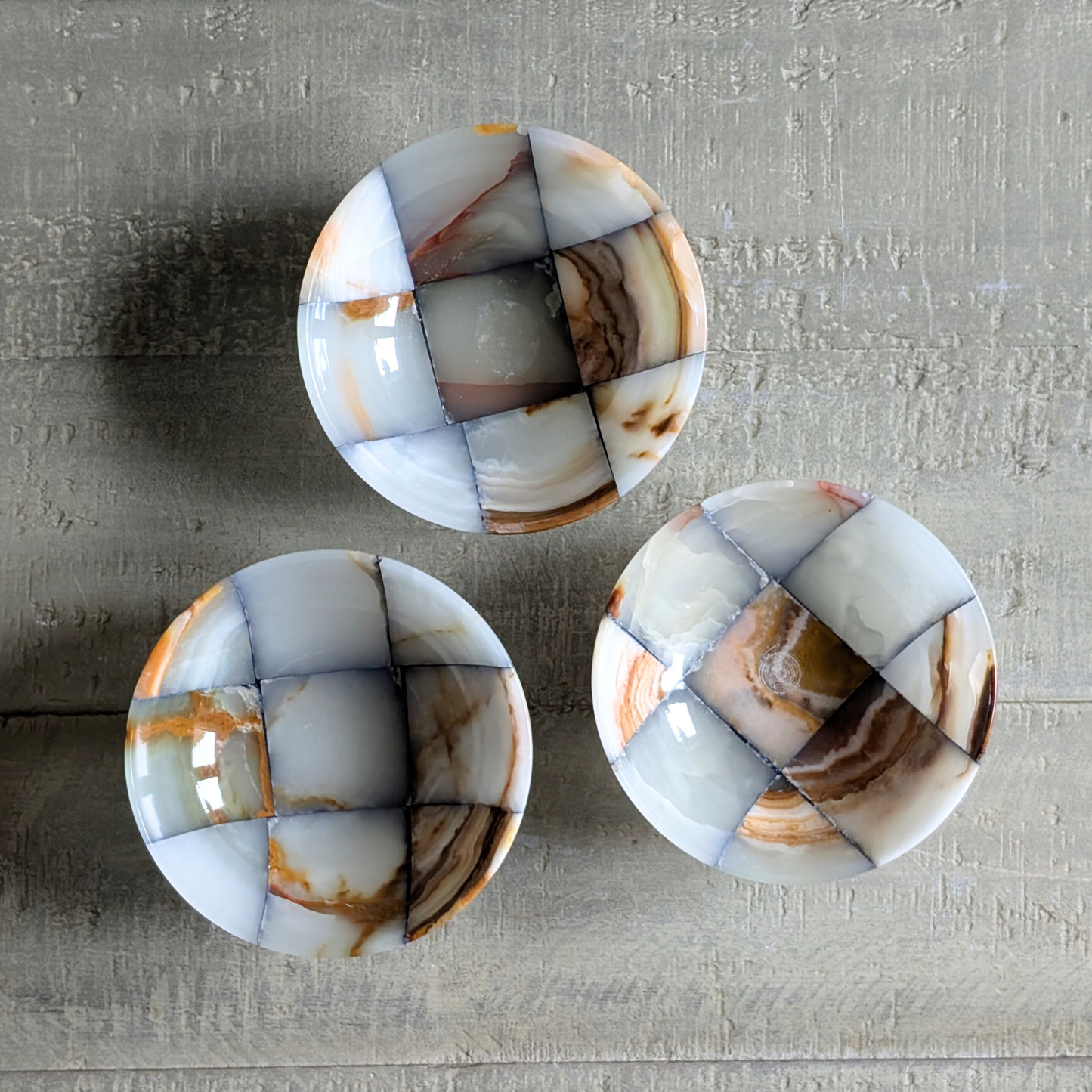 Checkerboard Trinket Dish (individual)