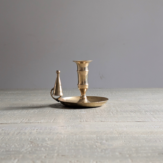 Brass Candle Holder with Snuffer