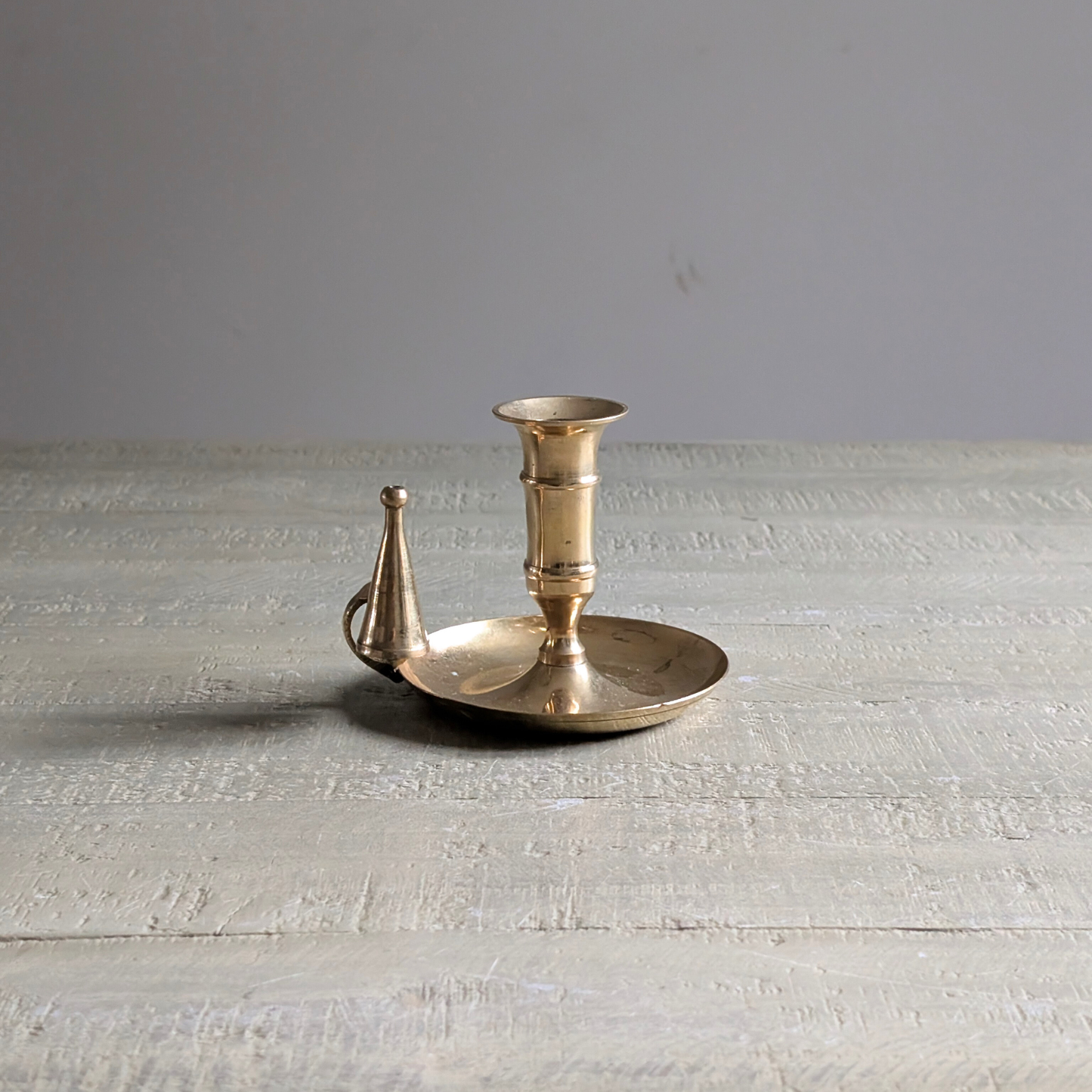 Brass Candle Holder with Snuffer