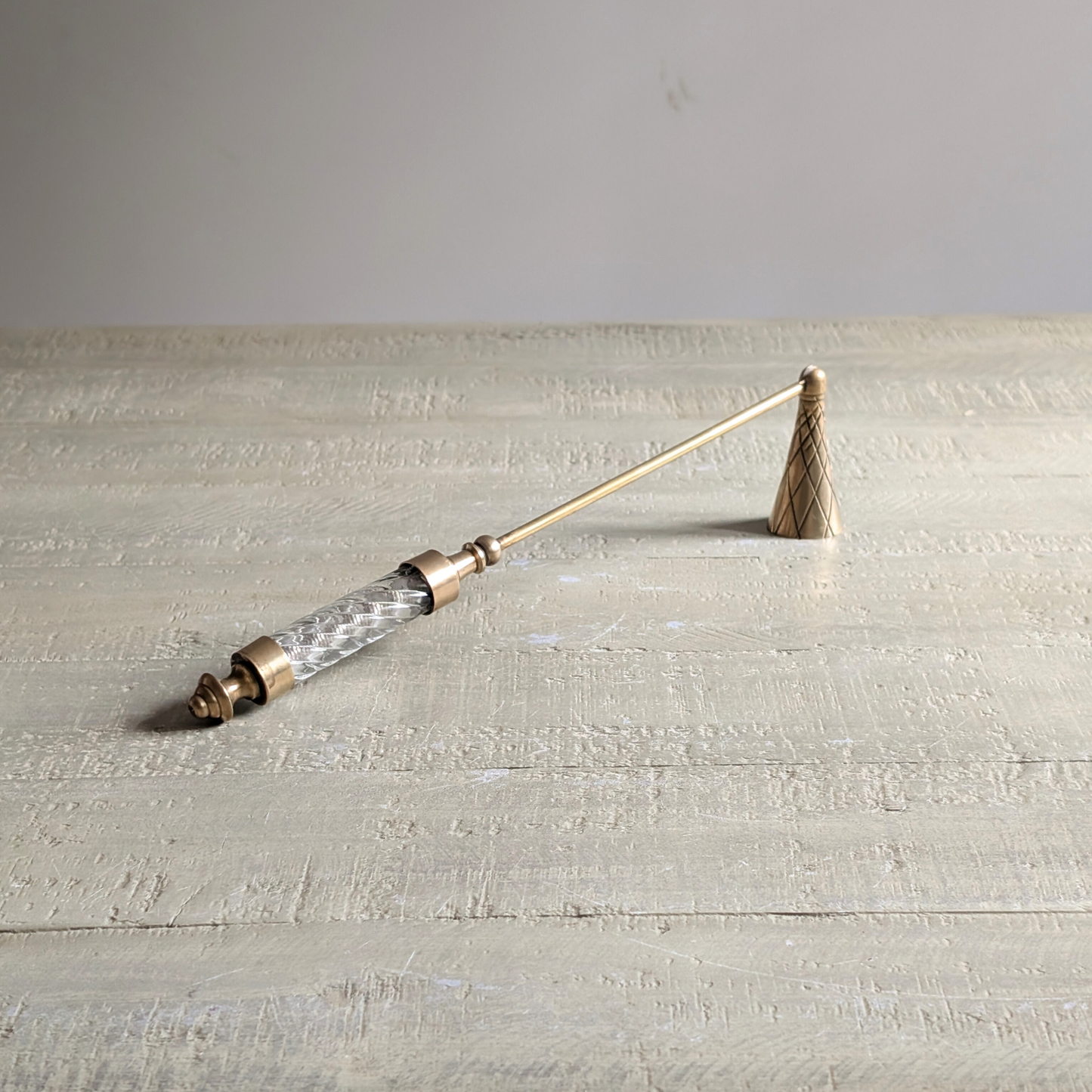 Art Deco Brass Candle Snuffer