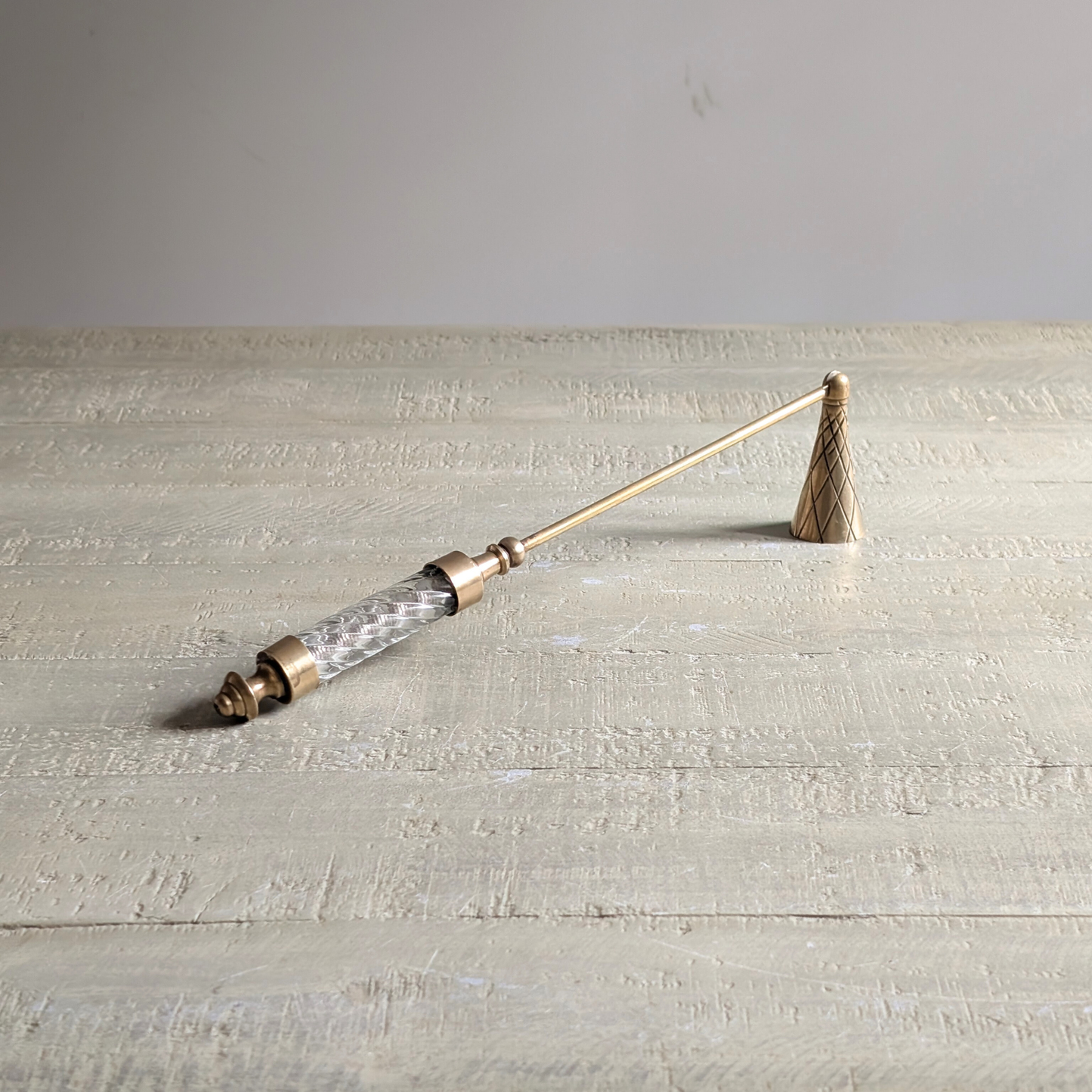 Art Deco Brass Candle Snuffer