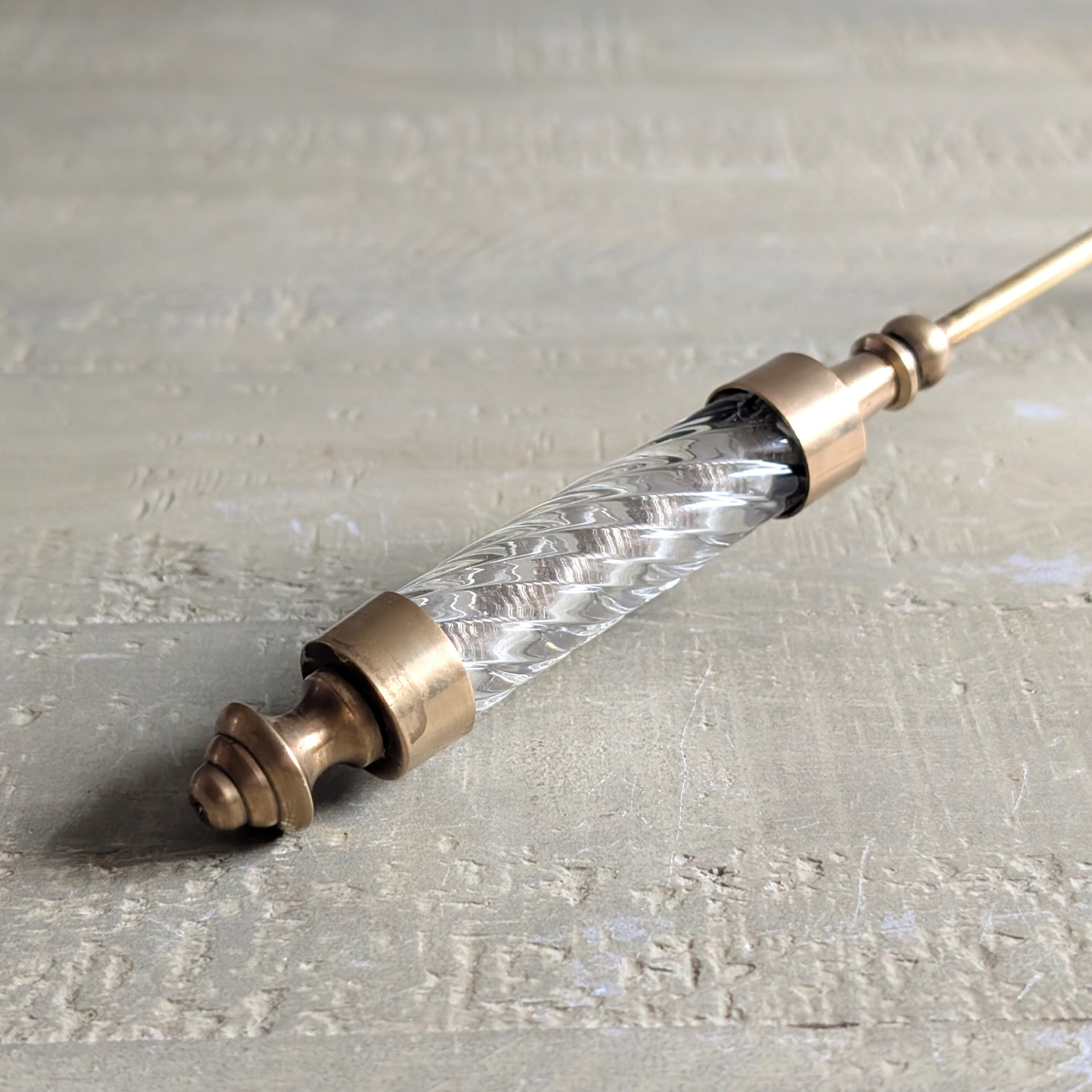 Art Deco Brass Candle Snuffer