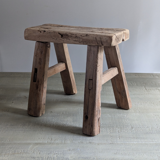 Medium Reclaimed Wood Milking Stools