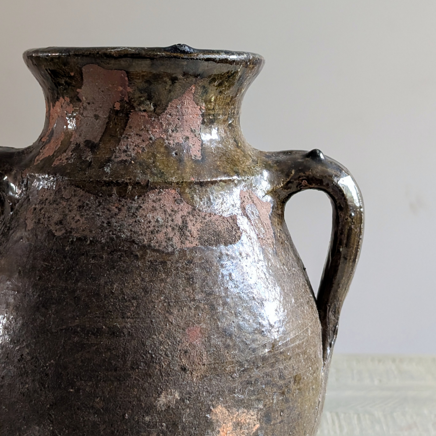 Chippy Green Turkish Pot