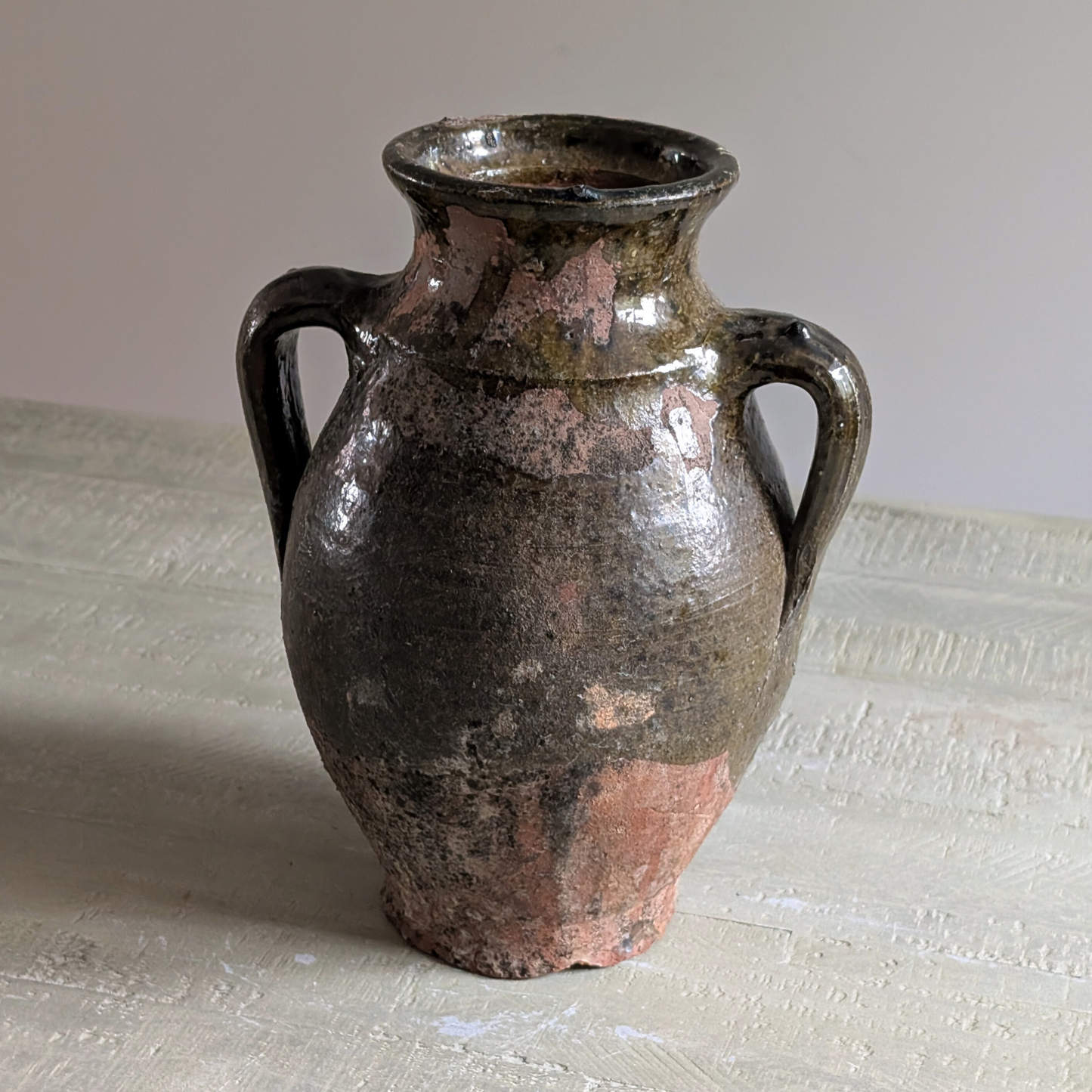 Chippy Green Turkish Pot