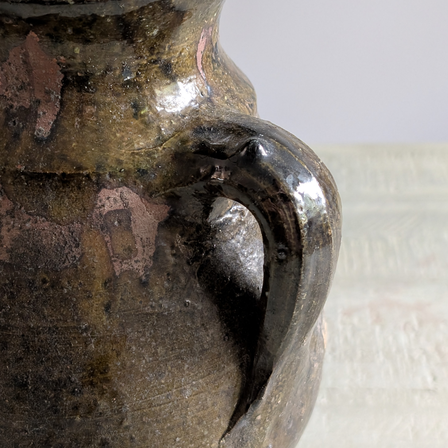 Chippy Green Turkish Pot