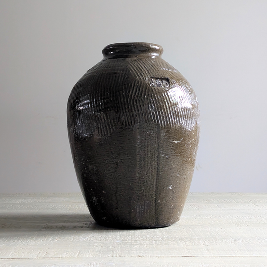 Tall Moss Rice Wine Jar