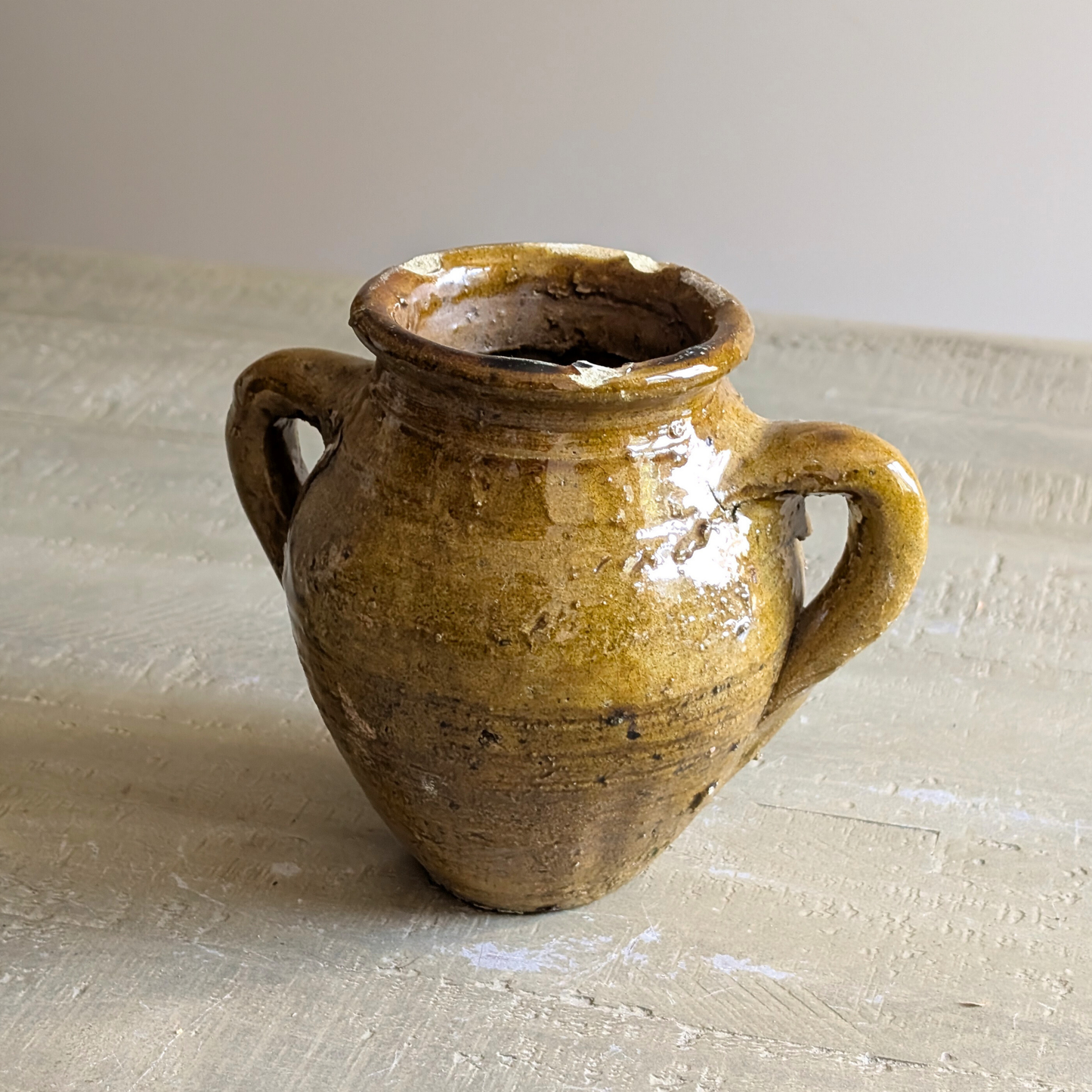 Small Yellow Turkish Pot 1