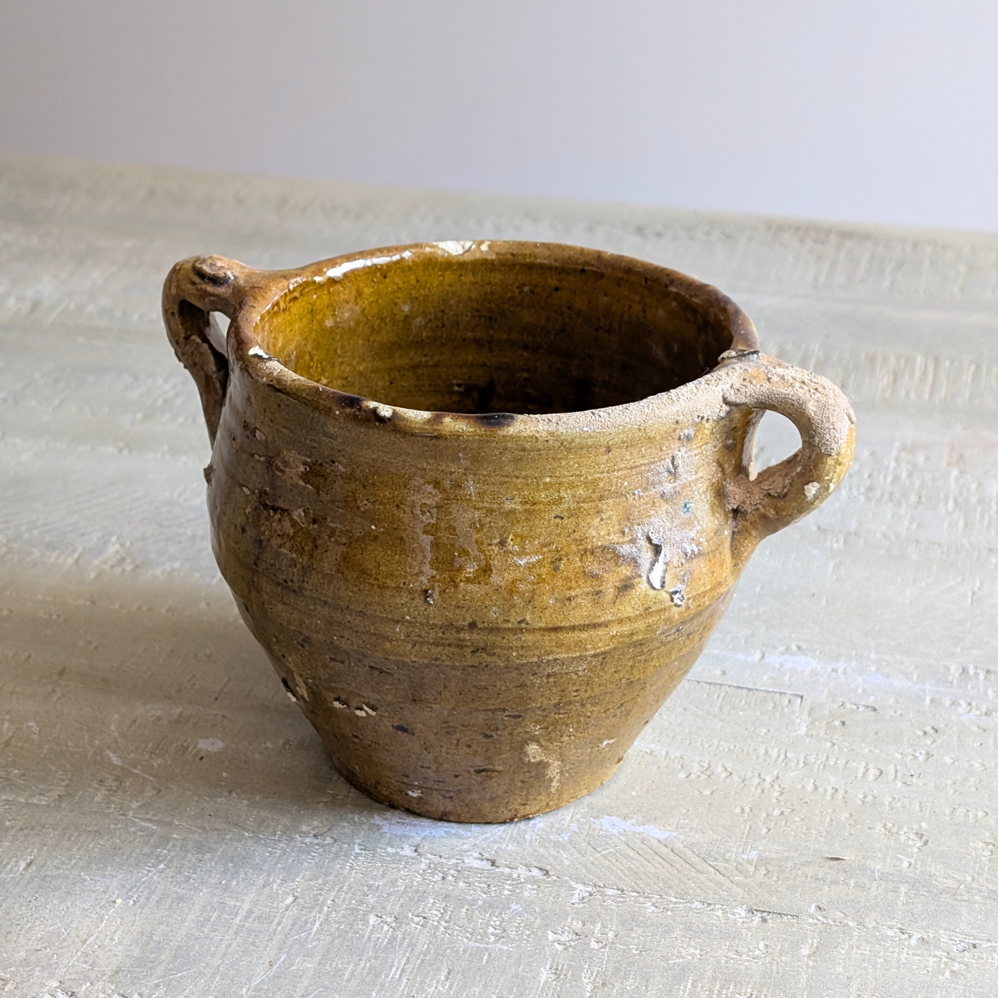 Small Yellow Turkish Pot 2