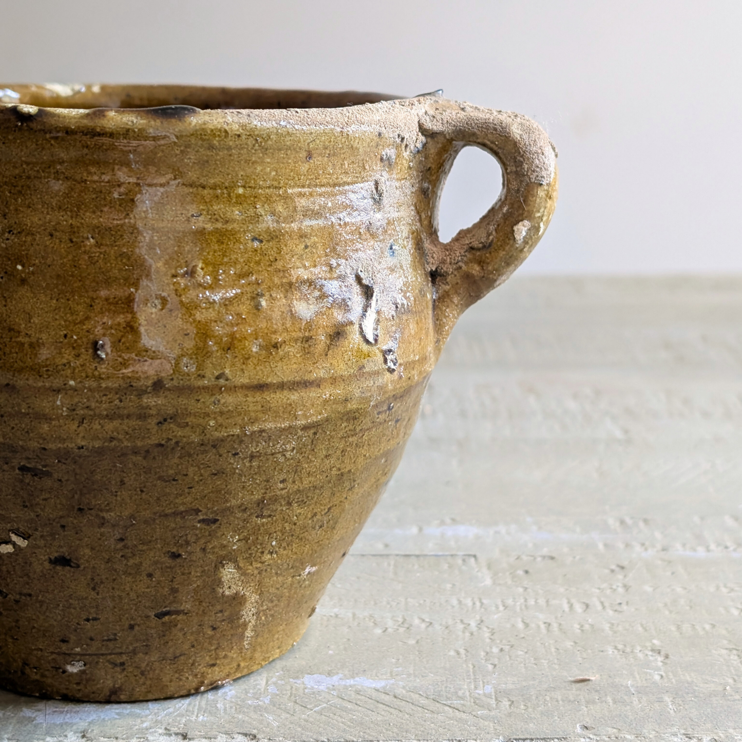 Small Yellow Turkish Pot 2