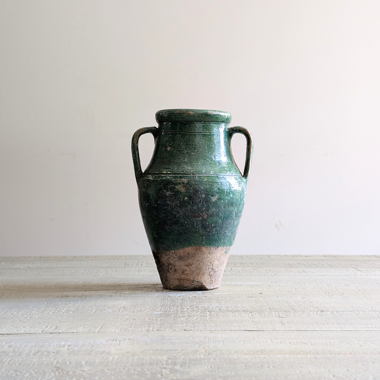 Green Double Handled Turkish Pot