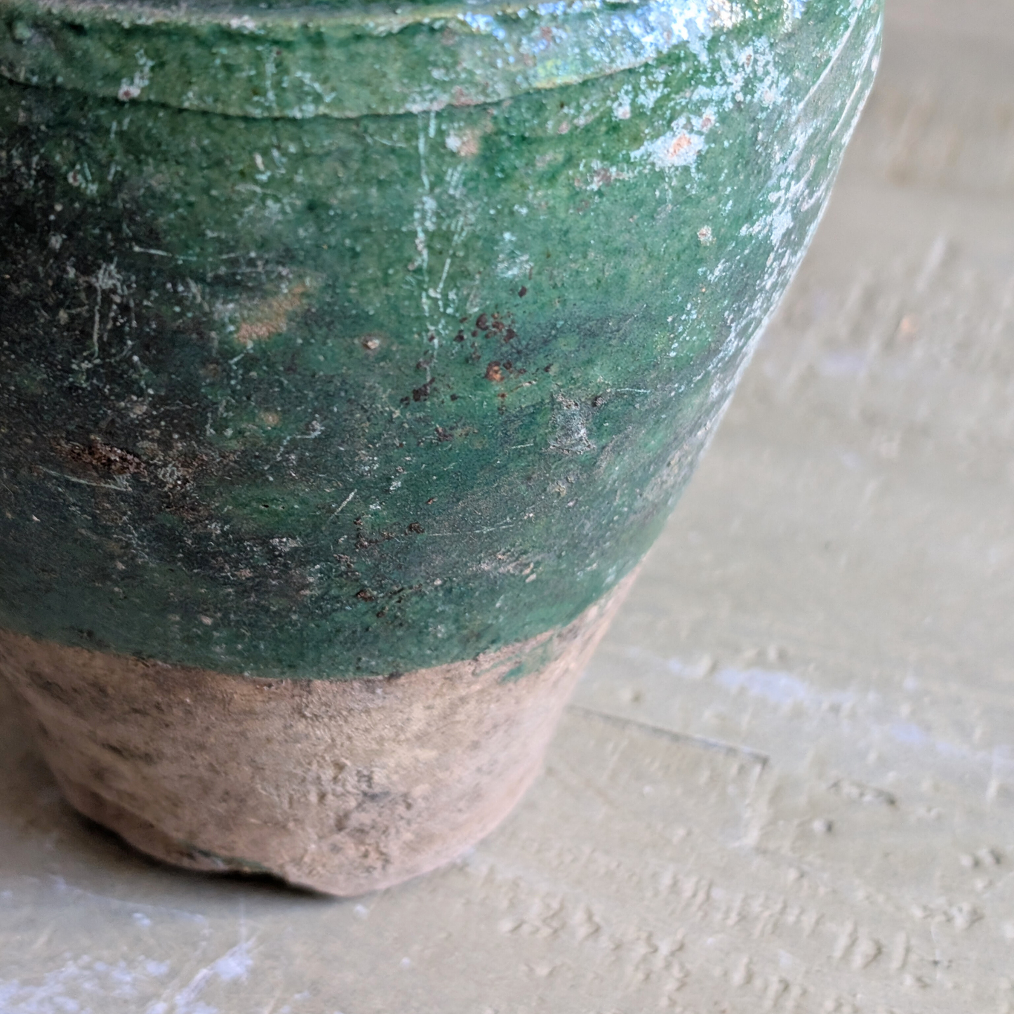 Green Double Handled Turkish Pot