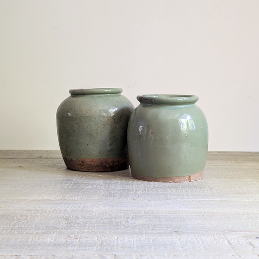Sage Green Ginger Jars