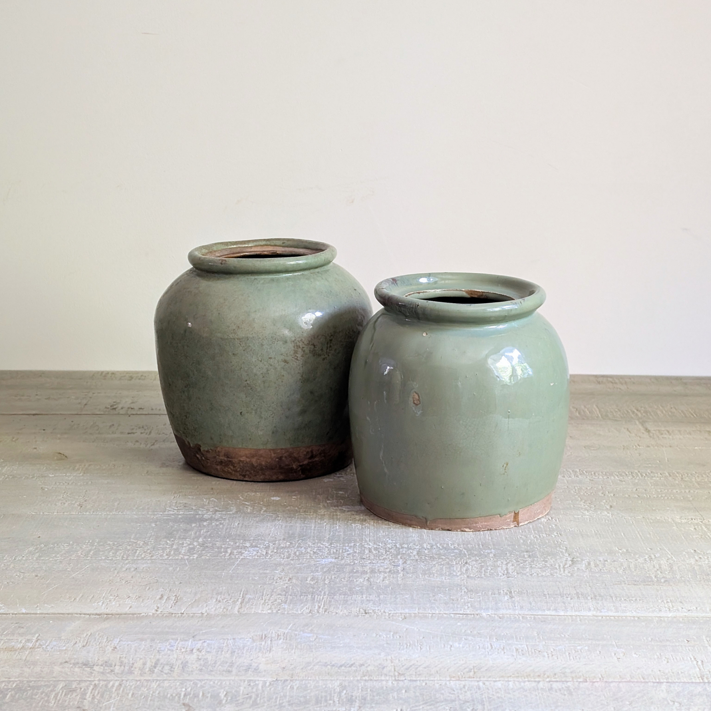 Sage Green Ginger Jars