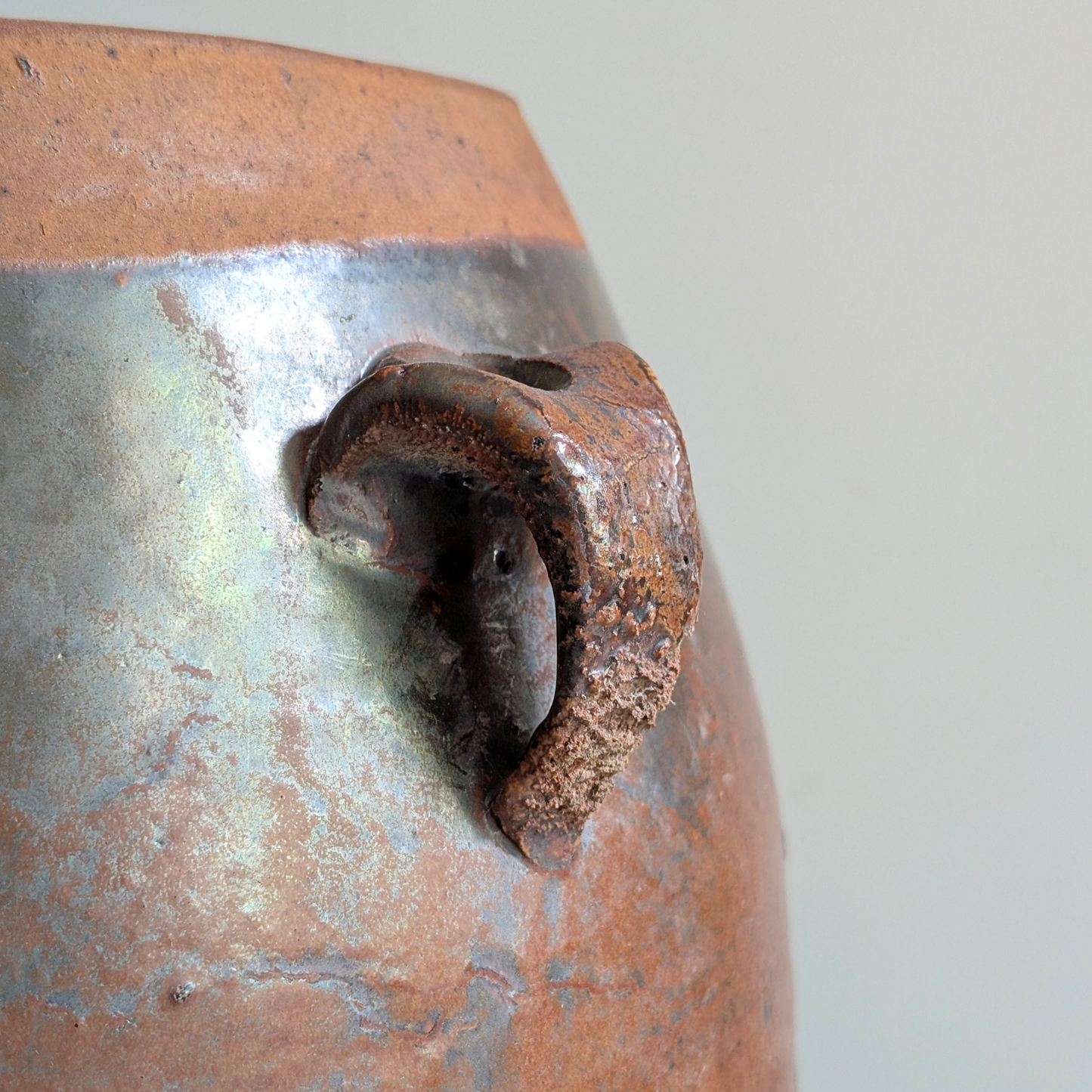 Large Brown Confit Pot