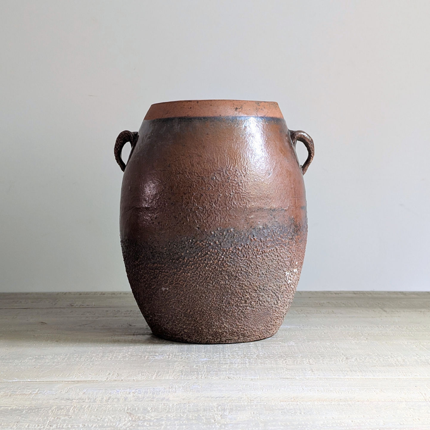 Large Brown Confit Pot