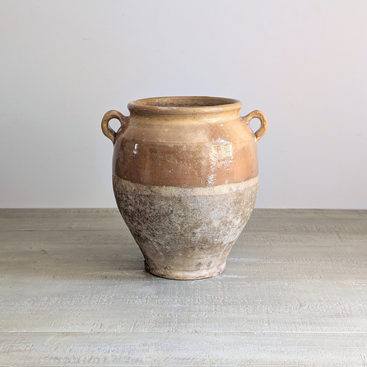 Large Yellow Confit Pot 1