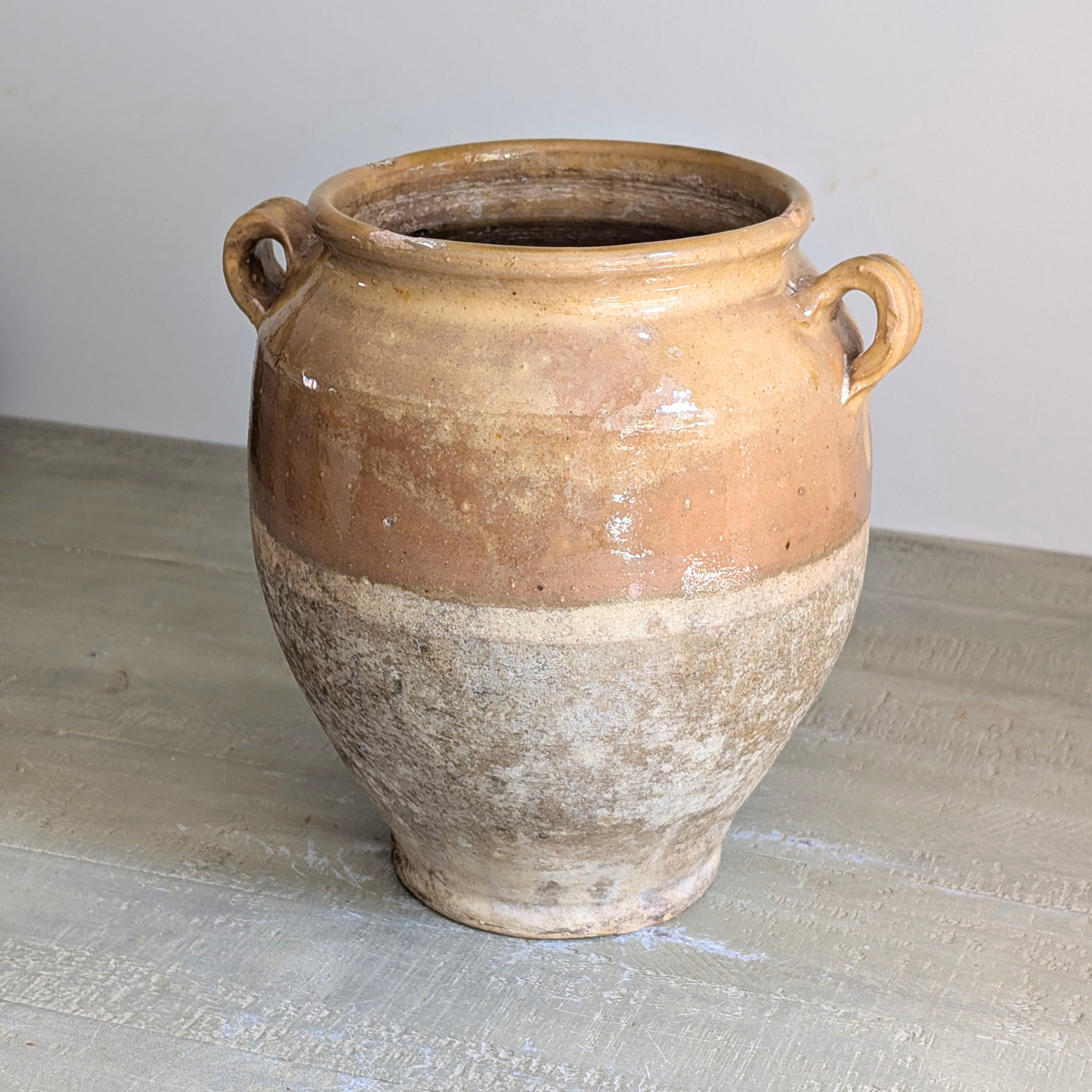 Large Yellow Confit Pot 1