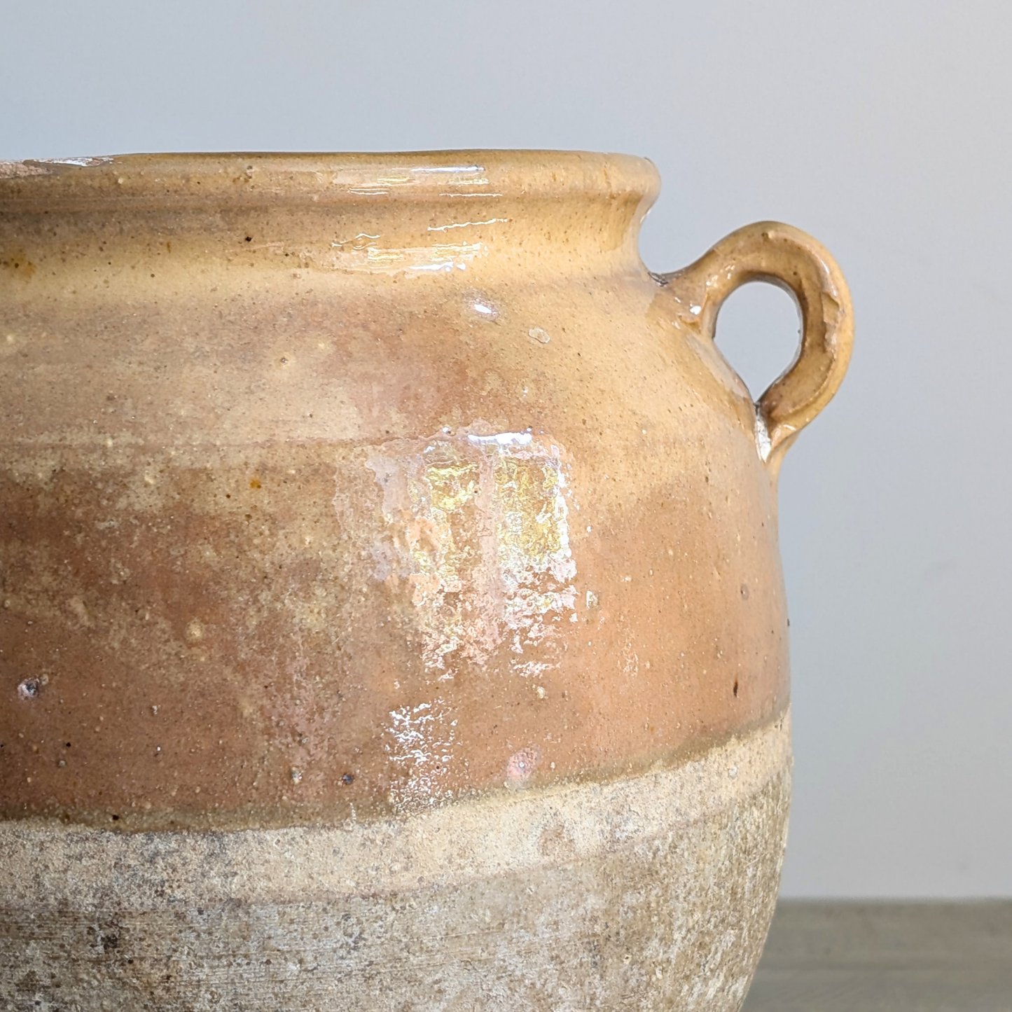 Large Yellow Confit Pot 1
